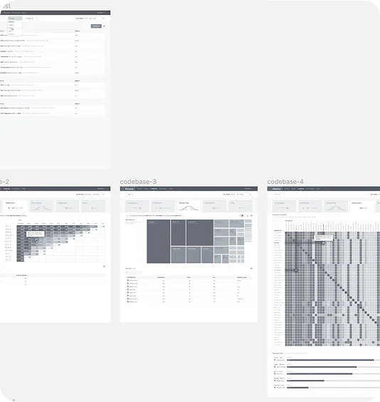 Desktop and mobile dashboard layout explorations